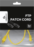 Gembird PP22-1M/Y F/UTP Cat5e RJ45 Patch kábel 1m - Sárga
