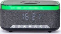 Gembird DAC-SPKBT-QC15-BK Vezeték nélküli Töltő + Digitális óra 15W - Fekete