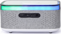 Gembird DAC-SPKBT-QC15-GR Vezeték nélküli Töltő + Digitális óra 15W - Szürke