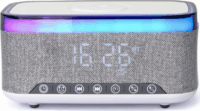 Gembird DAC-SPKBT-QC15-GR Vezeték nélküli Töltő + Digitális óra 15W - Szürke