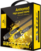 Gembird CCAP-HDMIDD-AOC-10M MicroHDMI / HDMI - MicroHDMI / HDMI 2.0 Aktív Optikai kábel 10m - Fekete