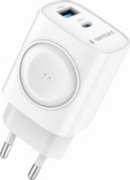 Gembird TA-UC-PDQCW20-01-W USB-A / USB-C / Apple Watch Hálózati töltő Adapter 20W - Fehér