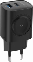 Gembird TA-UC-PDQCW20-01-BK USB-A / USB-C / Apple Watch Hálózati töltő Adapter 20W - Fekete