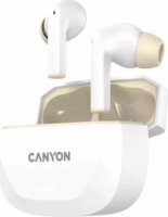 Canyon HEXAGON 7 TWS Bluetooth Fülhallgató Headset Töltőtokban - Fehér / Bézs