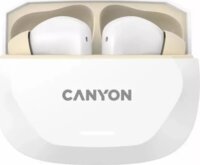 Canyon HEXAGON 7 TWS Bluetooth Fülhallgató Headset Töltőtokban - Fehér / Bézs