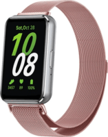 Mybandz 65053 Samsung Galaxy Fit 3 Milánói Mágneses Fém Okosóra szíj 20mm - Rózsaszín