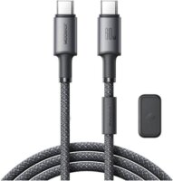 Joyroom S-A50 USB-C apa - USB-C apa Adat és töltő kábel 1.2m - Szürke