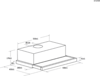 Candy CBT60RBG Teleszkópos beépíthető Páraelszívó Szagelszívó - Fekete