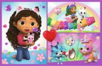 Trefl 2 x 70 darabos Gabi babaháza, Játék Gabival puzzle