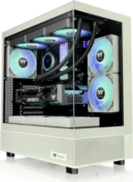 Thermaltake View 270 Plus TG Midi Torony Számítógépház + 3db 120mm ARGB ventilátor - Világoszöld