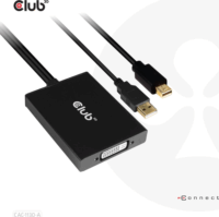 Club3D CAC-1130-A Mini DisplayPort apa - D-DVI anya Átalakító Adapter