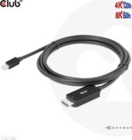 Club 3D CAC-1187 Mini DisplayPort 1.4 apa - HDMI apa Átalakító Adapter