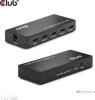Club3D CSV-1385 HDMI Splitter - Fekete (1 PC - 4 Kijelző)