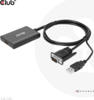 Club3D CAC-1720 USB-A / VGA apa - HDMI anya Átalakító Adapter