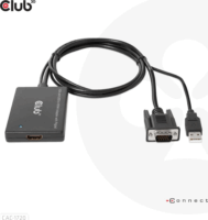 Club3D CAC-1720 USB-A / VGA apa - HDMI anya Átalakító Adapter