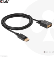 Club3D CAC-1012 Displayport - VGA Kábel 2m - Fekete