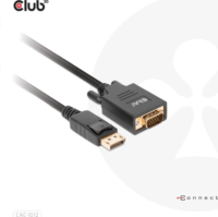 Club3D CAC-1012 Displayport - VGA Kábel 2m - Fekete
