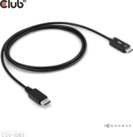 Club3D CAC-1083 Displayport 1.4 - HDMI Kábel 2m - Fekete