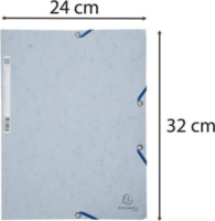 Exacompta Prespán A4 Gumis mappa - Szürke