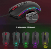 Redragon Cobra Vezetékes Gamer Egér - Fekete