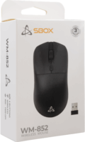 SBOX WM-852B Wireless egér - Fekete
