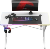 Huzaro Hero 1.7 RGB Gamer asztal 120 x 60 x 75 cm - Fehér
