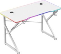Huzaro Hero 1.7 RGB Gamer asztal 120 x 60 x 75 cm - Fehér