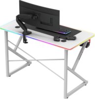 Huzaro Hero 1.7 RGB Gamer asztal 120 x 60 x 75 cm - Fehér