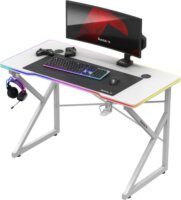 Huzaro Hero 1.7 RGB Gamer asztal 120 x 60 x 75 cm - Fehér