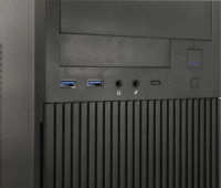 Inter-Tech IT-6521 Straight Mini Torony Számítógépház - Fekete