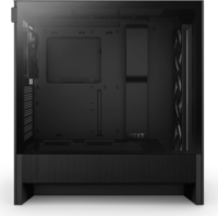 NZXT H5 Flow RGB Midi Torony Számítógépház + 3db 120mm RGB, 1db 120mm ventilátor - Fekete