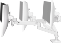 Ergotron LX PRO 17"-27" Monitor asztali tartó kar - Fehér (2 kijelző)