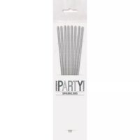 Unique Torta csillagszóró 18cm - Ezüst (8 db / csomag)