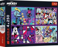 Trefl Mickey egér és barátai 4 x 250 darabos puzzle