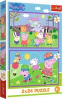 Trefl Peppa a játszótéren 2 x 24 darabos puzzle
