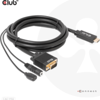 Club3D CAC-1712 HDMI apa - VGA / MicroUSB / 3.5mm Jack apa / anya Átalakító Adapter