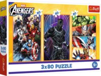 Trefl Bosszúállók - Akciódús napok 3 x 80 darabos puzzle