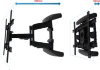 Esperanza Cronos 40"-85" LCD TV / Monitor fali tartó konzol - Fekete