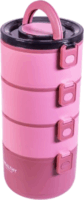 TOO KT-114 Műanyag ételhordó Készlet 1.85L - Rózsaszín (4 db)