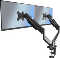 Esperanza Mache 17"-27" LCD TV / Monitor asztali tartó kar - Fekete (2 kijelző)