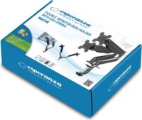 Esperanza Mache 17"-27" LCD TV / Monitor asztali tartó kar - Fekete (2 kijelző)