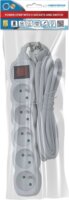 Esperanza Power Strip 220V Hálózati elosztó 5 aljzatos 3m - Fehér