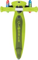 Globber Go-Up Active Lights Háromkerekű gyerek roller üléssel - Limezöld