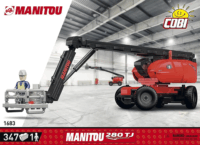 Cobi 1683 Manitou 280TJ teleszkópos rakodó 347 darabos Építőjáték
