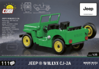 Cobi 24517 Jeep Willys CJ-2A (zöld) 111 darabos Építőjáték