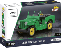 Cobi 24517 Jeep Willys CJ-2A (zöld) 111 darabos Építőjáték