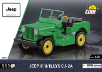 Cobi 24517 Jeep Willys CJ-2A (zöld) 111 darabos Építőjáték
