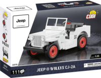 Cobi 24518 Jeep Willys CJ-2A (fehér) 111 darabos Építőjáték