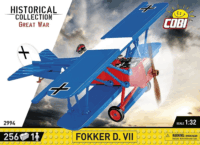 Cobi 2994 Fokker D.VII repülő 256 darabos Építőjáték