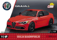 Cobi 24604 Alfa Romeo Giulia Quadrifoglio (Piros) 90 darabos Építőjáték